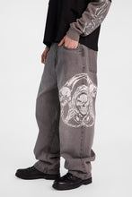 Grim Reaper Printed Skater Jeans thumbnail 1