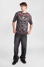 Wings Print Ultra-Baggy Jeans thumbnail 4