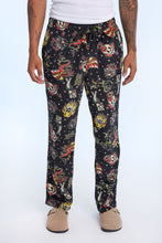 Printed Plush Pajama Pants thumbnail 1