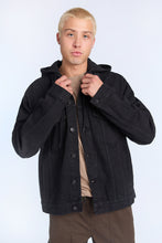 North Western Hooded Denim Jacket thumbnail 2
