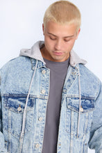 North Western Hooded Denim Jacket thumbnail 6