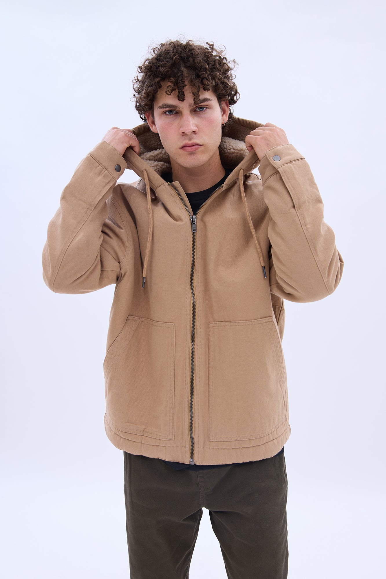 Bluenotes Men North Western Twill Workwear Jacket Tan Size L G