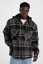 North Western Lined Flannel Hooded Shacket thumbnail 1