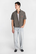 7-Ball Embroidered Plaid Boxy Short Sleeve Shirt thumbnail 4