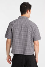 Skull Embroidered Plaid Boxy Short Sleeve Shirt thumbnail 3