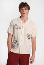 Floral Embroidered Short Sleeve Button-Up Shirt thumbnail 1