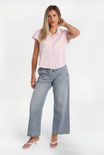 Poplin Cotton Short Sleeve Tie-Back Button-Up Shirt thumbnail 8
