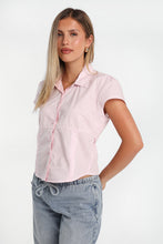 Poplin Cotton Short Sleeve Tie-Back Button-Up Shirt thumbnail 5