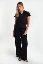 Poplin Cotton Short Sleeve Tie-Back Button-Up Shirt thumbnail 5