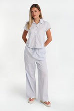 Poplin Cotton Short Sleeve Tie-Back Button-Up Shirt thumbnail 8