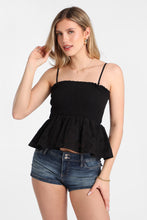 Cotton Eyelet Smocked Strapless Top thumbnail 3