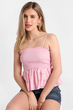 Cotton Eyelet Smocked Strapless Top thumbnail 16