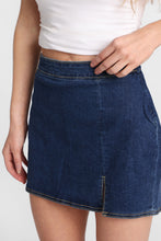High Rise Denim Skort thumbnail 2