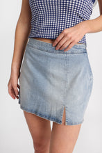 High Rise Denim Skort thumbnail 6