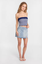 High Rise Denim Skort thumbnail 8