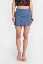 High Rise Denim Skort thumbnail 9