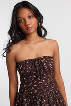 Knit Strapless Tiered Mini Dress thumbnail 2