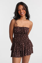 Knit Strapless Tiered Mini Dress thumbnail 1