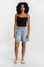 High Rise Stretch Waistband Trouser Jorts thumbnail 4