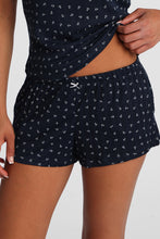 Graphic Pointelle Knit Pajama Tank Top & Shorts 2-Piece Set thumbnail 15