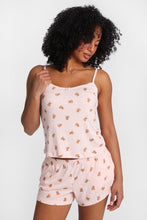Graphic Pointelle Knit Pajama Tank Top & Shorts 2-Piece Set thumbnail 27