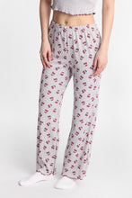 Graphic Pointelle Knit Pajama Tank Top & Pants 2-Piece Set thumbnail 4