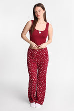 Graphic Pointelle Knit Pajama Tank Top & Pants 2-Piece Set thumbnail 17