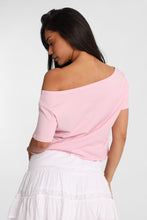 17 Floral Embroidered Off-Shoulder Short Sleeve Tee thumbnail 3
