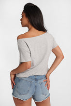 Hibiscus Off-Shoulder Short Sleeve Tee thumbnail 3