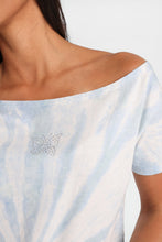 Butterfly Tie-Dye Off-Shoulder Short Sleeve Tee thumbnail 2