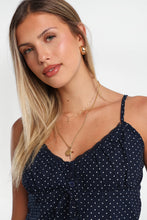 AERO Polka Dot Lace Trim Babydoll Camisole thumbnail 6