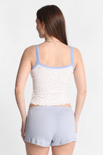 AERO Graphic Pointelle Knit Pajama Tank Top & Shorts 2-Piece Set thumbnail 12