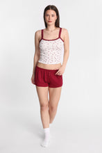 AERO Graphic Pointelle Knit Pajama Tank Top & Shorts 2-Piece Set thumbnail 23