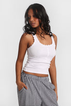 AERO Ribbed Henley Tank Top thumbnail 7