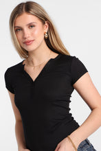 AERO Butterysoft Ribbed Knit Henley Tee thumbnail 7