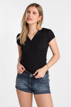 AERO Butterysoft Ribbed Knit Henley Tee thumbnail 6