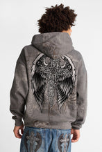 Arsenic Cross Graphic Washed Boxy Hoodie thumbnail 3