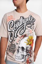 South Pole Faith Over Fear Skull & Flowers Graphic Tee thumbnail 5