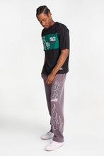 Pantalon en molleton graphique en strass South Pole flammes thumbnail 4