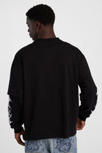 Arsenic Logo Graphic Waffle Knit Layered Twofer Tee thumbnail 3