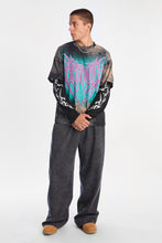 Arsenic Logo Graphic Tie-Dye Washed Layered Twofer Tee thumbnail 4