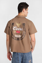 Coors Horseshoe Embroidered Patch Button-Up Shirt thumbnail 1
