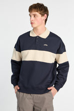 AERO Embroidered Colour Block Long Sleeve Polo Sweatshirt thumbnail 5