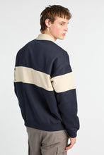 AERO Embroidered Colour Block Long Sleeve Polo Sweatshirt thumbnail 7