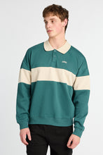 AERO Embroidered Colour Block Long Sleeve Polo Sweatshirt thumbnail 1