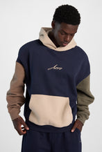 AERO Cloud Soft Fleece Colour Block Boxy Hoodie thumbnail 1