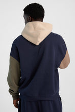 AERO Cloud Soft Fleece Colour Block Boxy Hoodie thumbnail 7