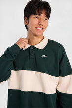 AERO Colour Block Long Sleeve Polo Sweatshirt thumbnail 3