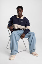 AERO Cloud Soft Fleece Colour Block Long Sleeve Polo Sweatshirt thumbnail 6