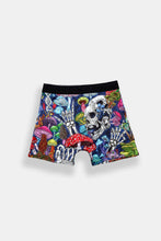 AERO Psychedelic Skull & Mushrooms Printed Boxer Briefs thumbnail 2